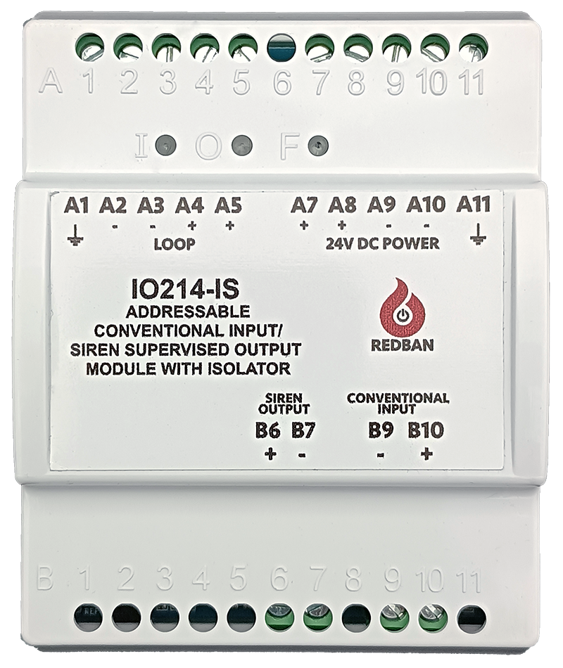 IO214-I / IO214-I-IS Adresli Konvansiyonel Giriş Denetlenebilir Siren Kontrol Modülü