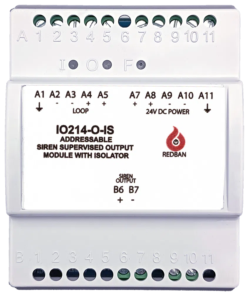 IO214-O / IO214-O-IS Adresli Konvansiyonel Çıkış Denetlenebilir Siren Kontrol Modülü